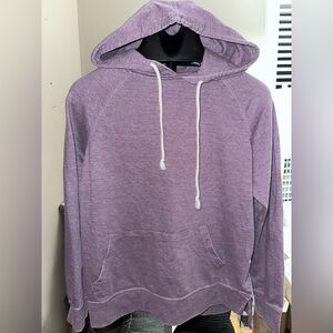 Women Purple Crop Hoodie